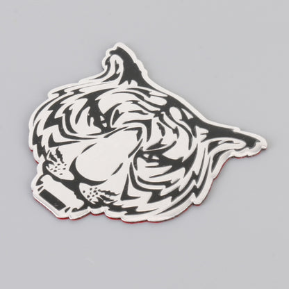 Car Tiger Metal Stickers Personalized Aluminum Alloy Decorative Stickers, Size:8 x 7.5cm, Tiger Stickers