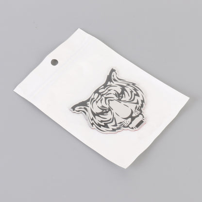 Car Tiger Metal Stickers Personalized Aluminum Alloy Decorative Stickers, Size:8 x 7.5cm, Tiger Stickers