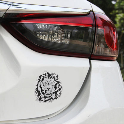 Car Lion Metal Stickers Personalized Aluminum Alloy Decorative Stickers, Size:8 x 7.5cm, Lion Stickers