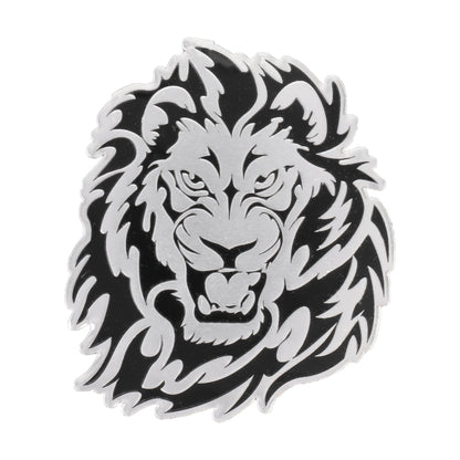 Car Lion Metal Stickers Personalized Aluminum Alloy Decorative Stickers, Size:8 x 7.5cm, Lion Stickers