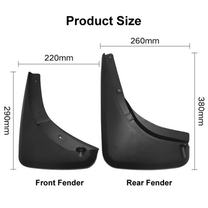 For Jeep Renegade 2008-2020 4pcs/Set Car Auto Soft Plastic Splash Flaps Fender Guard, For Jeep Renegade 2015-2021
