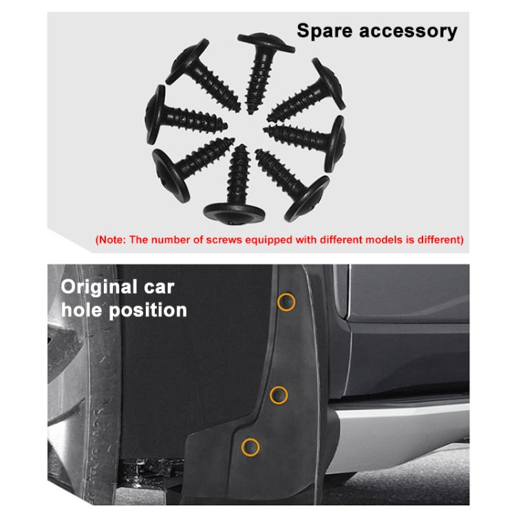 For MG ZS 2020-2021 4pcs/Set Car Auto Soft Plastic Splash Flaps Fender Guard, For MG ZS 2020-2021
