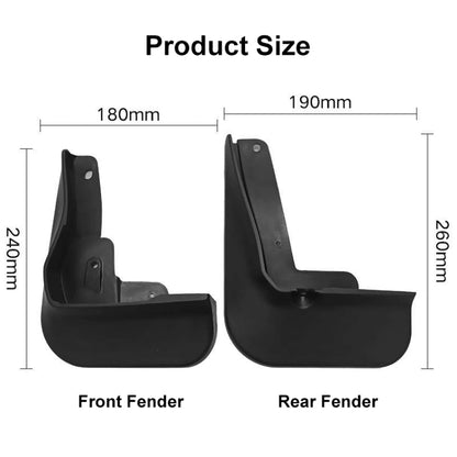 For Toyota Camry 2018-2021 4pcs/Set Car Auto Soft Plastic Splash Flaps Fender Guard, For Toyota Camry 2018-2021