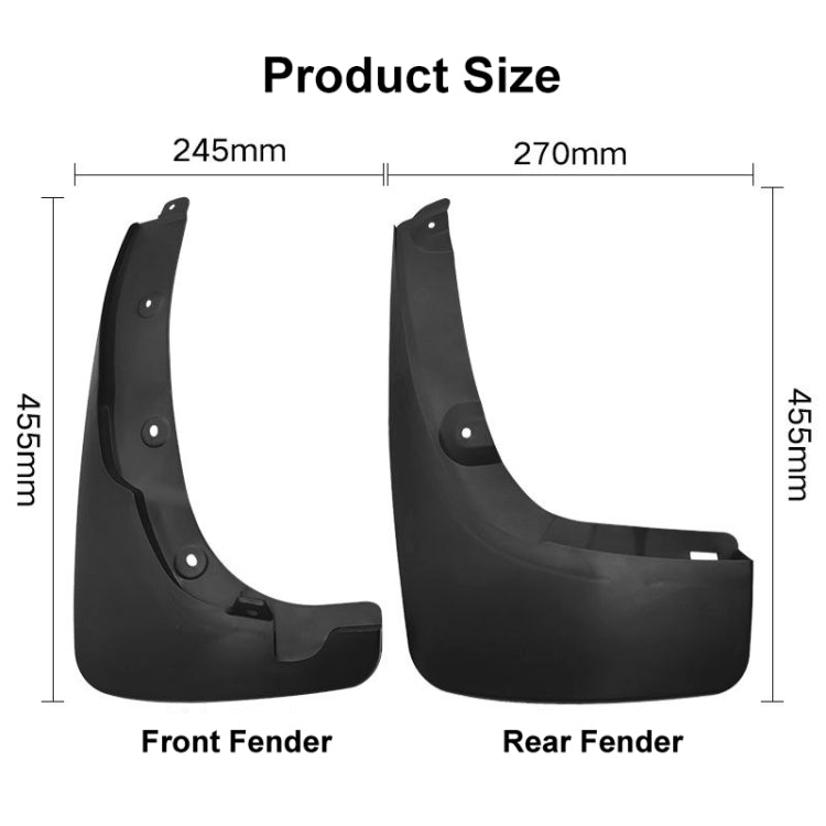 For Toyota RAV4 Wheel Eyebrow 2000-2005 4pcs/Set Car Auto Soft Plastic Splash Flaps Fender Guard, For Toyota RAV4 Wheel Eyebrow 2000-2005