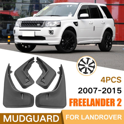 For Land Rover Freelander 2 LR2 2007-2019 4pcs/Set Car Auto Soft Plastic Splash Flaps Fender Guard, For Land Rover Freelander 2 LR2 2007-2019