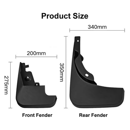 For Audi Q5 2009-2016 4pcs/Set Car Auto Soft Plastic Splash Flaps Fender Guard, For Audi Q5 2009-2016