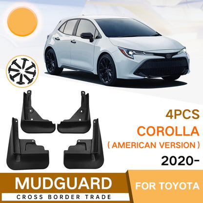 For Toyota Corolla 2020-2023 US 4pcs/Set Car Auto Soft Plastic Splash Flaps Fender Guard, For Toyota Corolla 2020-2023 US