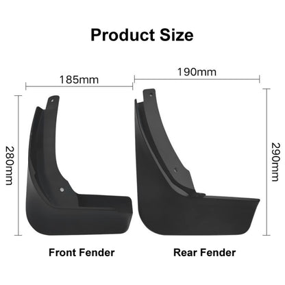 For Skoda Superb 2016-2021 4pcs/Set Car Auto Soft Plastic Splash Flaps Fender Guard, For Skoda Superb 2016-2021