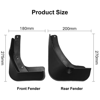 For Volkswagen Passat B8 2015-2019 4pcs/Set Car Auto Soft Plastic Splash Flaps Fender Guard, For Volkswagen Passat B8 2015-2019