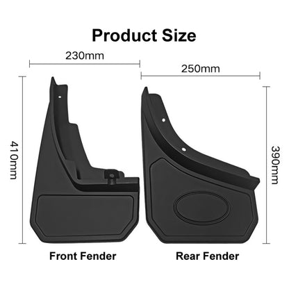 For LandRover Defender 2020-2022 4pcs/Set Car Auto Soft Plastic Splash Flaps Fender Guard, For LandRover Defender 2020-2022