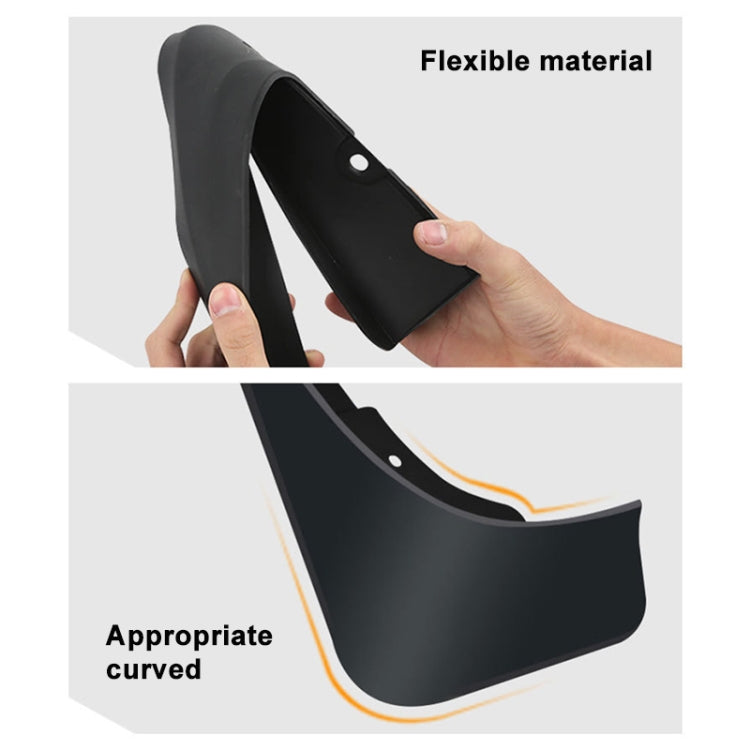 For Hyundai Santa Fe 2019-2021 4pcs/Set Car Auto Soft Plastic Splash Flaps Fender Guard, For Hyundai Santa Fe 2019-2021