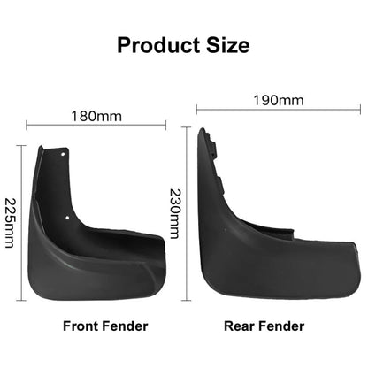 For Volkswagen Golf 6 2009-2013 4pcs/Set Car Auto Soft Plastic Splash Flaps Fender Guard, For Volkswagen Golf 6 2009-2013