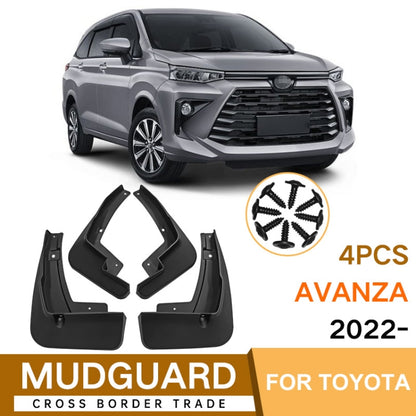 For Toyota Avanza 2022 4pcs/Set Car Auto Soft Plastic Splash Flaps Fender Guard, For Toyota Avanza 2022