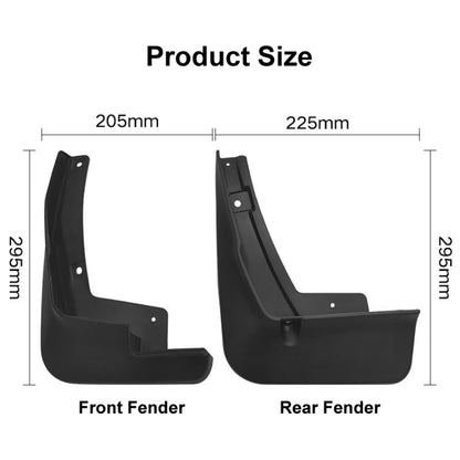 For Toyota Avanza 2022 4pcs/Set Car Auto Soft Plastic Splash Flaps Fender Guard, For Toyota Avanza 2022