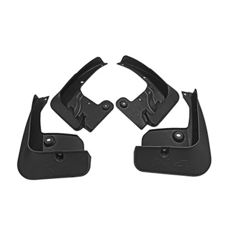 For BMW X4 M Sports F26 2014-2018 4pcs/Set Car Auto Soft Plastic Splash Flaps Fender Guard, For BMW X4 M Sports F26 2014-2018