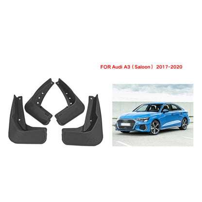 For Audi A3 Sedan 2017-2020 4pcs/Set Car Auto Soft Plastic Splash Flaps Fender Guard, For Audi A3 Sedan 2017-2020