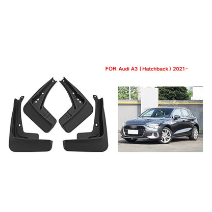 For Audi A3 Hatchback 2021 4pcs/Set Car Auto Soft Plastic Splash Flaps Fender Guard, For Audi A3 Hatchback 2021