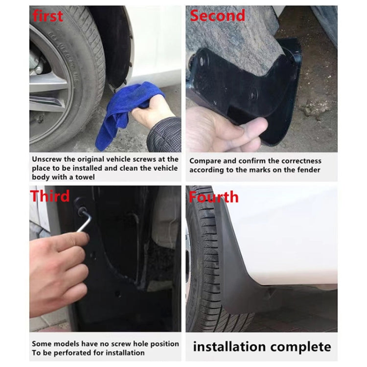 For Audi A3 Hatchback 2021 4pcs/Set Car Auto Soft Plastic Splash Flaps Fender Guard, For Audi A3 Hatchback 2021
