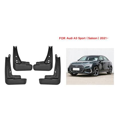 For Audi A3 Sedan Sport 2021 4pcs/Set Car Auto Soft Plastic Splash Flaps Fender Guard, For Audi A3 Sedan Sport 2021