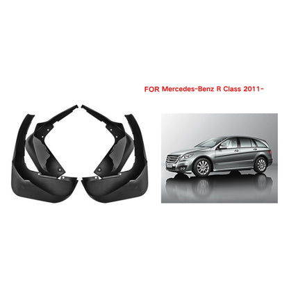 For Mercedes-Benz R-class 2011-2022 4pcs/Set Car Auto Soft Plastic Splash Flaps Fender Guard, For Mercedes-Benz R-class 2011-2022