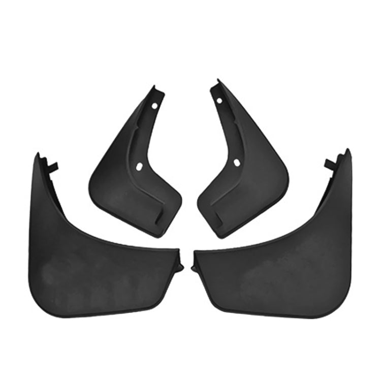 For Mercedes-Benz Smart 2-door 2016-2021 4pcs/Set Car Auto Soft Plastic Splash Flaps Fender Guard, For Mercedes-Benz Smart 2-door 2016-2021