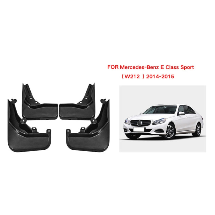 For Mercedes-Benz E-class Sport 2014-2015 4pcs/Set Car Auto Soft Plastic Splash Flaps Fender Guard, For Mercedes-Benz E-class Sport 2014-2015