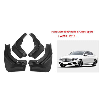 For Mercedes-Benz E-class Sport 2016 4pcs/Set Car Auto Soft Plastic Splash Flaps Fender Guard, For Mercedes-Benz E-class Sport 2016