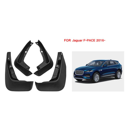 For Jaguar F-pace 2016-2023 4pcs/Set Car Auto Soft Plastic Splash Flaps Fender Guard, For Jaguar F-pace 2016-2023