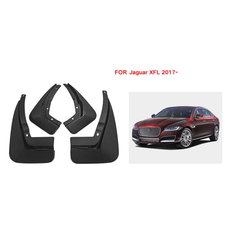 For Jaguar XFL 2016 4pcs/Set Car Auto Soft Plastic Splash Flaps Fender Guard, For Jaguar XFL 2016