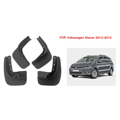 For Volkswagen Sharan 2012-2019 4pcs/Set Car Auto Soft Plastic Splash Flaps Fender Guard, For Volkswagen Sharan 2012-2019