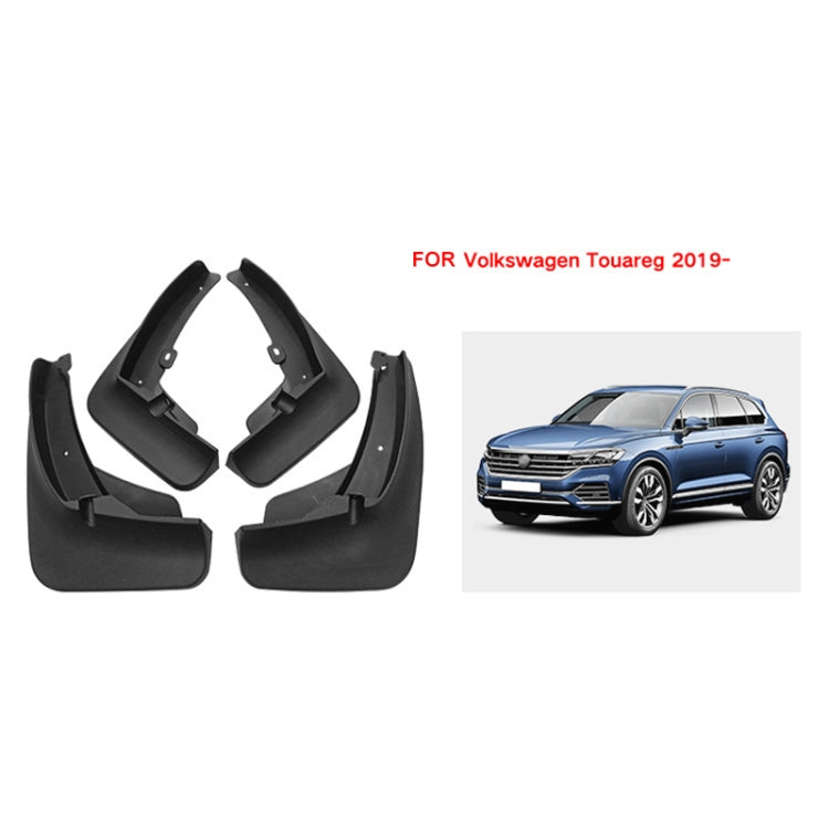 For Volkswagen Touareg 2019 4pcs/Set Car Auto Soft Plastic Splash Flaps Fender Guard, For Volkswagen Touareg 2019