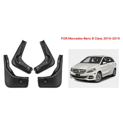 For Mercedes-Benz B-class 2016-2019 4pcs/Set Car Auto Soft Plastic Splash Flaps Fender Guard, For Mercedes-Benz B-class 2016-2019