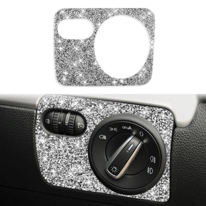 Car Headlight Diamond Decoration Cover Sticker for Volkswagen Golf 6 2008-2012, Right-hand Drive, Headlight, Right-hand Drive