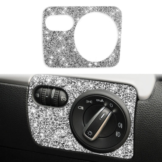 Car Headlight Diamond Decoration Cover Sticker for Volkswagen Golf 6 2008-2012, Right-hand Drive, Headlight, Right-hand Drive