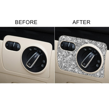 Car Headlight Diamond Decoration Cover Sticker for Volkswagen Golf 6 2008-2012, Right-hand Drive, Headlight, Right-hand Drive