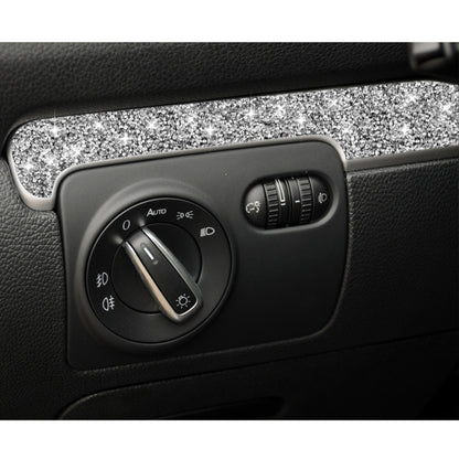 Car Central Control Diamond Decoration Cover Sticker for Volkswagen Golf 6 2008-2012, Left-hand Drive, Central Control, Left-hand Drive