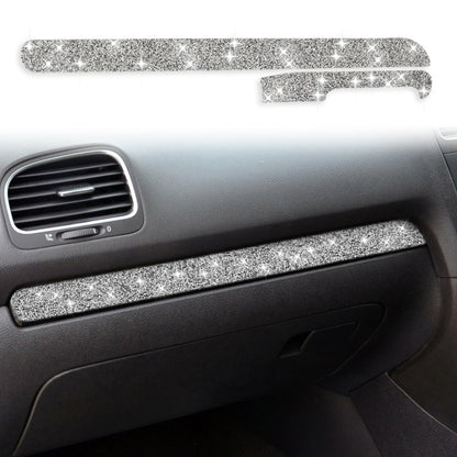 Car Central Control Diamond Decoration Cover Sticker for Volkswagen Golf 6 2008-2012, Right-hand Drive, Central Control, Right-hand Drive