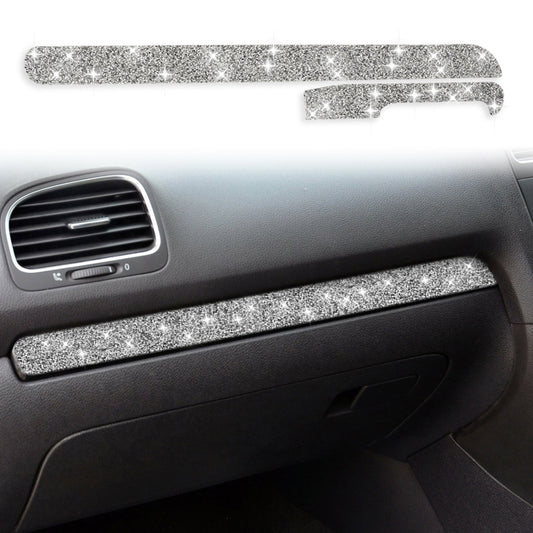 Car Central Control Diamond Decoration Cover Sticker for Volkswagen Golf 6 2008-2012, Right-hand Drive, Central Control, Right-hand Drive