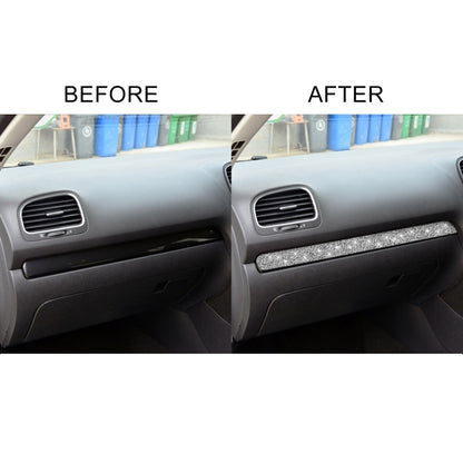 Car Central Control Diamond Decoration Cover Sticker for Volkswagen Golf 6 2008-2012, Right-hand Drive, Central Control, Right-hand Drive