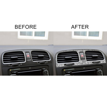 Car Middle Air Outlet Diamond Decoration Cover Sticker for Volkswagen Golf 6 2008-2012, Left and Right Drive, Middle Air Outlet
