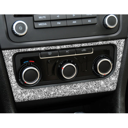 Car AC Panel Diamond Decoration Cover Sticker for Volkswagen Golf 6 2008-2012, Left and Right Drive, AC Panel