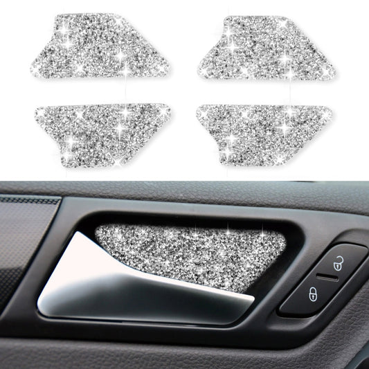 Car Door Bowl Diamond Decoration Cover Sticker for Volkswagen Golf 6 2008-2012, Left and Right Drive, Door Bowl