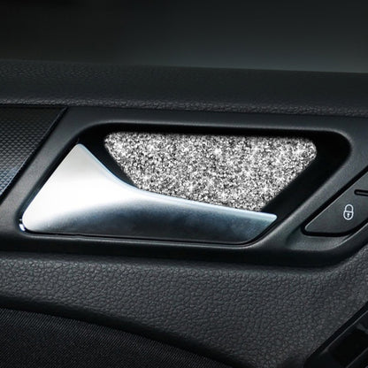 Car Door Bowl Diamond Decoration Cover Sticker for Volkswagen Golf 6 2008-2012, Left and Right Drive, Door Bowl