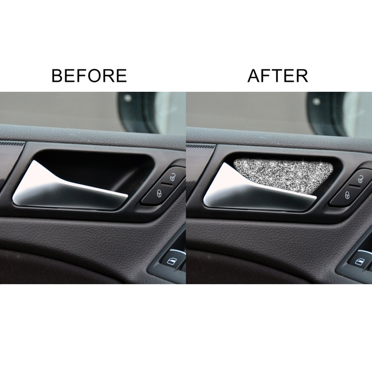 Car Door Bowl Diamond Decoration Cover Sticker for Volkswagen Golf 6 2008-2012, Left and Right Drive, Door Bowl