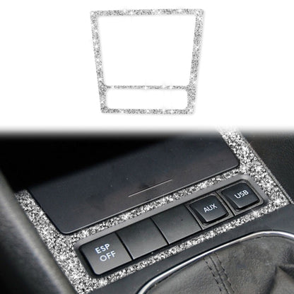 Car Ashtray Frame Diamond Decoration Cover Sticker for Volkswagen Golf 6 2008-2012, Left and Right Drive, Ashtray Frame