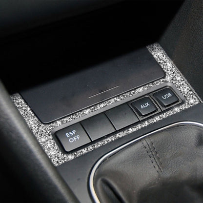 Car Ashtray Frame Diamond Decoration Cover Sticker for Volkswagen Golf 6 2008-2012, Left and Right Drive, Ashtray Frame