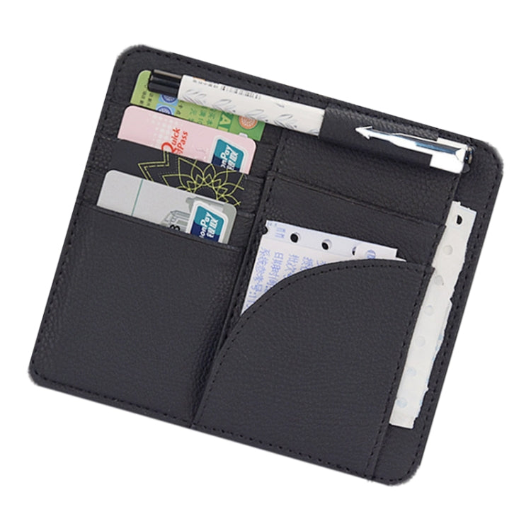 Car Multifunctional Sun Visor Card Holder Bill Storage Card Bag, Card Holder