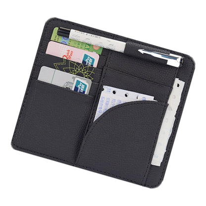 Car Multifunctional Sun Visor Card Holder Bill Storage Card Bag, Card Holder