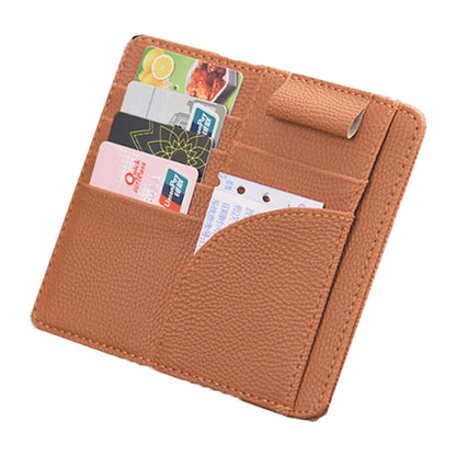 Car Multifunctional Sun Visor Card Holder Bill Storage Card Bag, Card Holder