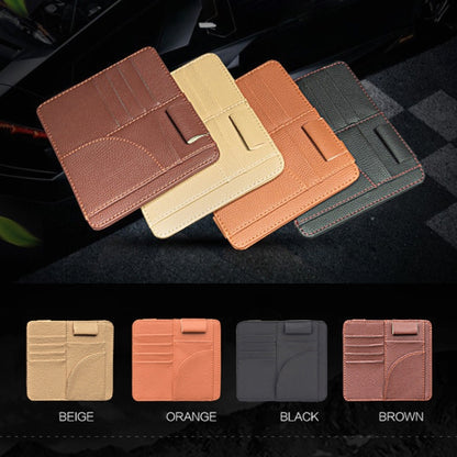Car Multifunctional Sun Visor Card Holder Bill Storage Card Bag, Card Holder